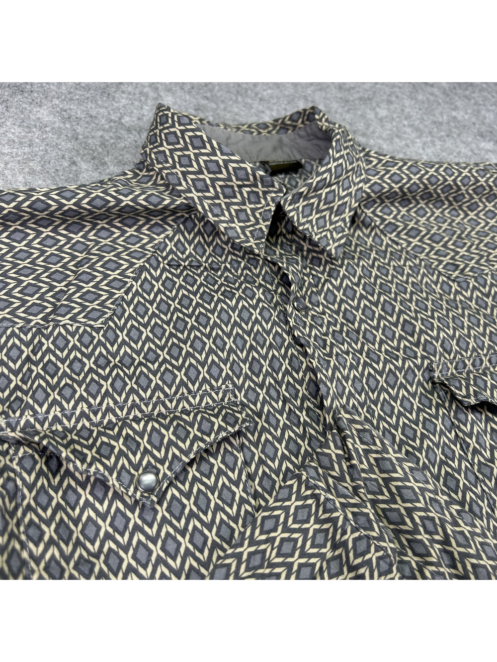 Roper Womens Western Shirt XL (16-18) Geometric Pattern Multicolor Long Sleeve